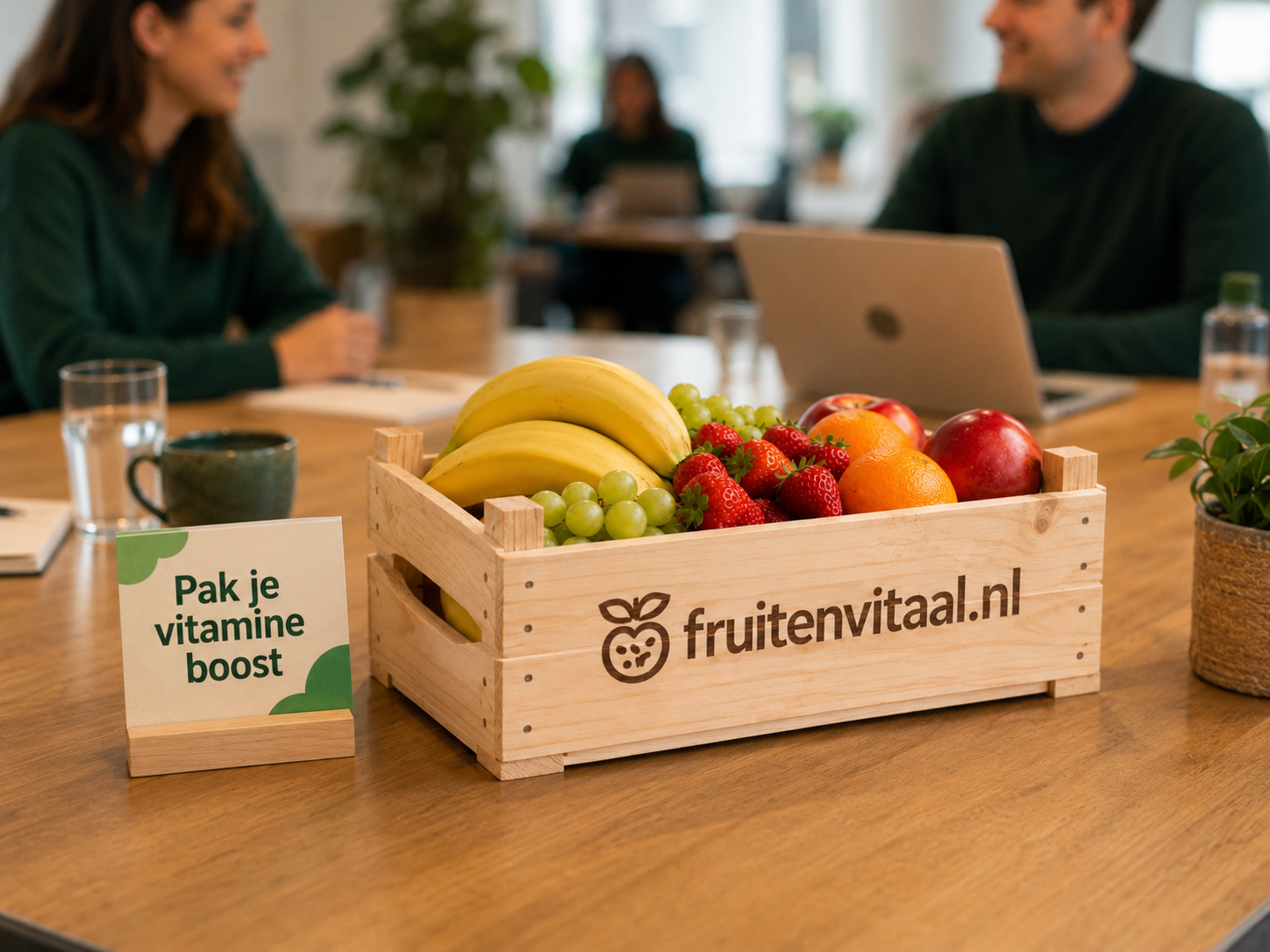 Fruitkist met vitamine boost bordje